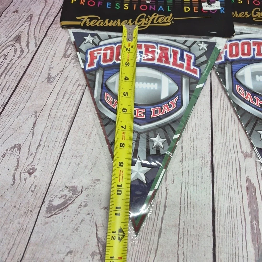Football Game Day NFL Super Bowl‎ Party Supplies Flag Banners, Lot Of 2-packs